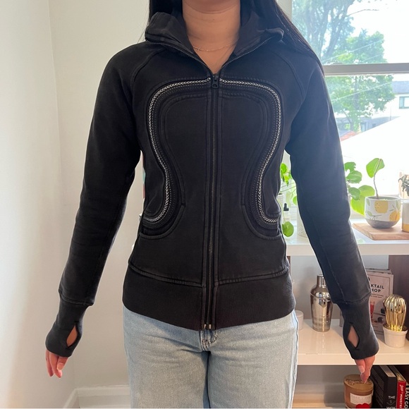 lululemon athletica Tops - lululemon athletica Black Zip Up Sweater